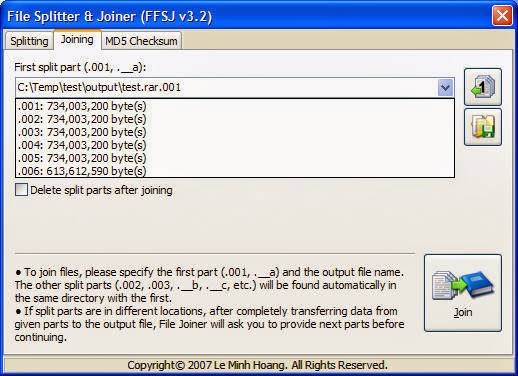 How to join split file extensions (.001, .002, .__a, .__b, etc.) 2